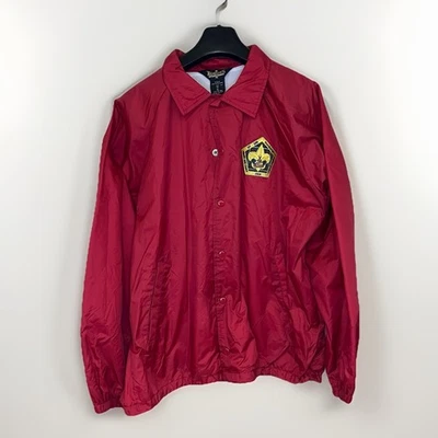 BSA Red Jacket Size Adult XL 2004 Woodbadge Staff Nylon Shell Poly Lining CR-242 - Image 1 of 4