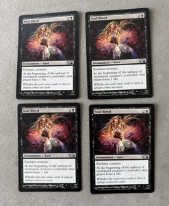 SOUL BLEED X4 4 4X Magic 2010 MTG Magic the Gathering Cards DJMagic - Picture 1 of 2
