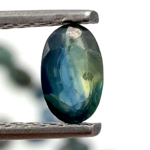 Certified 100% Natural Ceylon Bi-Color Blue Green Sapphire loose Gemstone Oval - Picture 1 of 2