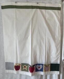 Country Patchwork Curtain Panels - 2 Panels - Picture 1 of 4
