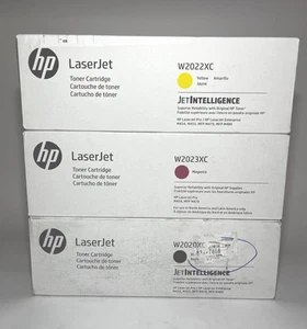 3 Genuine HP W2020XC W2022XC W2023XC 414X High Yield Ink Toner Cartridges New - Picture 1 of 8