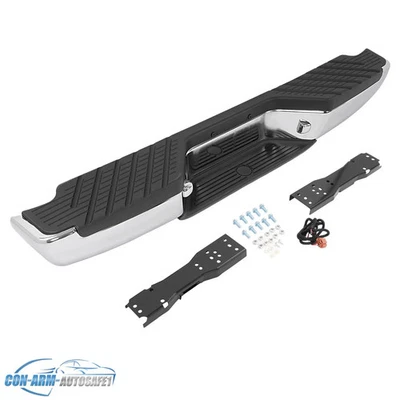 Rear Step Bumper Assembly Chrome W/o Sensor Hole For 1998-2004 Nissan Frontier - Imagem 1 de 4