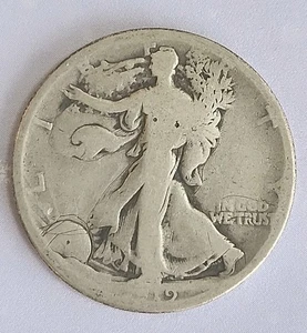 1919 D AG LIBERTY WALKING  HALF DOLLAR - Picture 1 of 2