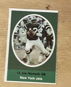 Joe Namath NFL Action '72 Sunoco Stamp New York Jets - Bild 1 von 1