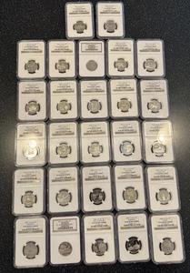 27- Various Years Proof State Quarter,s NGC PF 69 Ultra Cameo, - Picture 1 of 5