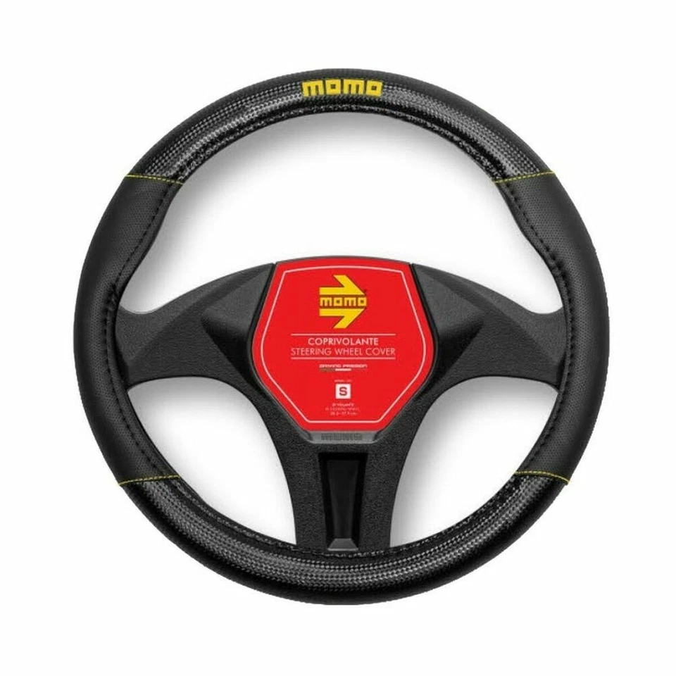 Steering Wheel Cover MOMO MOMLSWC013BY Black - Image 1 of 1