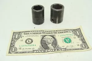 Pair of Snap On 1/2" Sockets - 6 Point - 3/4" & 13/16" - Foto 1 di 1