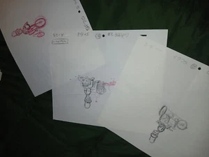 3 SIMPSONS PRODUCTION SKETCHES MARGE SIMPSON AUTHENTIC - Picture 1 of 5