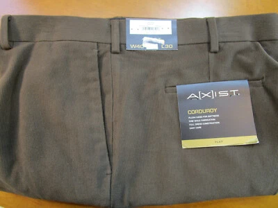 Pantalones de pana para hombre Axist Kohl's marrón coco W40 L30 nuevos con etiquetas $60 Foto 1 de 3