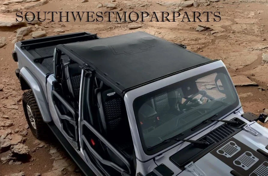 Jeep Gladiator 2020 capó de sol negro OEM 82215620 Foto 1 de 4