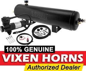 3GAL ALUMINUM AIR TANK/200PSI COMPRESSOR SYSTEM KIT F/TRAIN HORN 12V VXO4830AB - Foto 1 di 11