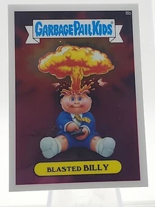 2013 Topps Chrome Garbage Pail Kids GPK 8b Blasted Billy Checklist Bast RARE - Picture 1 of 5