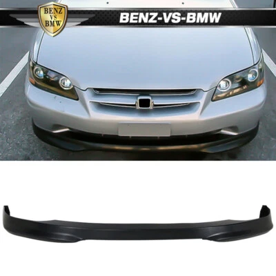 Fits 98-02 Honda Accord Sedan 4-Door Type-R Style Front Bumper Lip Spoiler PU Foto 1 de 4