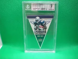 EMMITT SMITH 2001 Fleer Genuine Pennant Aggression #3PA HOF MINT 9 GRADED CARD - Picture 1 of 2