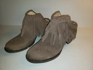 Freebird by Steven Lucy Bootie Brown Suede Clog Size 7 Slide In (J8) - Picture 1 of 8
