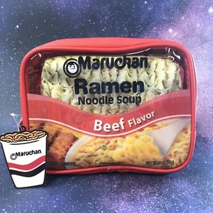 Maruchan Beef Ramen Noodle Soup 3 PIECE Makeup Bag Set, Cosmetic Bag Set - Picture 1 of 9