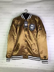Star Wars Endor Scout Trooper Satin Bomber Jacket Hooded Pockets Men's Size M - Picture 1 of 8