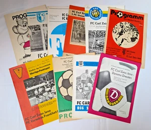 10 x Auswärts Programm Carl Zeiss Jena Saison 1979/80 DDR Fußball BFC HFC FCM FC - Imagen 1 de 4