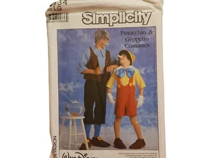 Simplicity 8334 Adult L Large Uncut Pinocchio Gepetto Costume Vintage 1987 - Picture 1 of 8