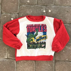 vintage 1990 Teenage Mutant Ninja Turtles the movie toddler youth Size 7 - Picture 1 of 3