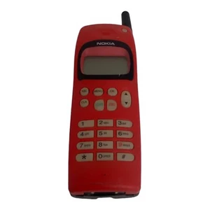 🍌 Telefon komórkowy Nokia Vintage Model 636 NHA-2NA CZERWONY Niesprawdzony AS IS - Q4 - Zdjęcie 1 z 7