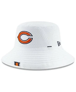 RARE NWT Authentic NFL New Era NFL Men Bucket Hat with adjustable Strap WHITE - Picture 1 of 90