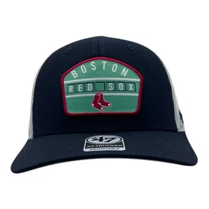 Boston Red Sox MLB Region Patch '47 Marca Snapback Ajustable Camionero Sombrero/Gorra - Imagen 1 de 9