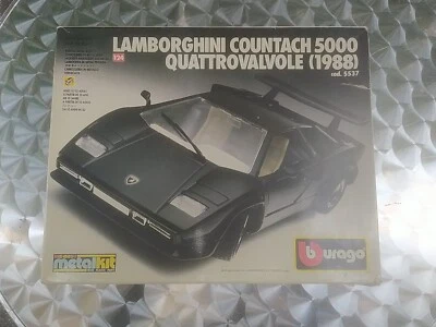  LAMBORGHINI COUNTACH 5000 AUTO  MODEL METAL KIT OTTIME CONDIZIONI BURAGO 1:24 - Immagine 1 di 4