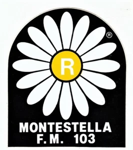 Adesivo RADIO MONTESTELLA Milano FM 103 - sticker 9x11 vintage - Imagen 1 de 1