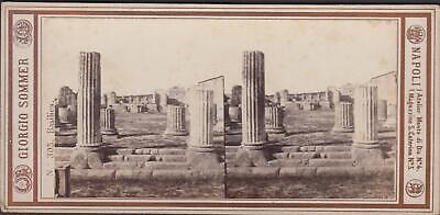 Foto Stereoscopica Basilica Pompei By Sommer 1890 C.a. • 10€