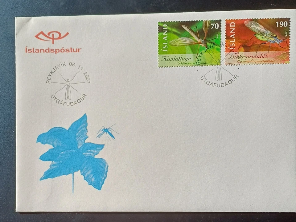 Iceland 2007 FDC Insects Very Good. - Image 1 of 1