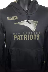 NWT Nike Therma Fit New England Patriots Hoodie Military Salute Size Womens M - Picture 1 of 4