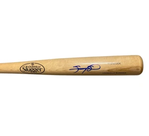 Sammy Sosa Signed Auto Louisville Slugger Natural Bat Beckett Witness BAS COA - Picture 1 of 4