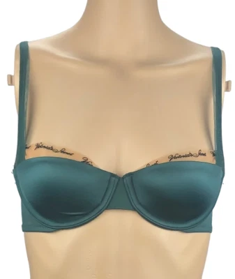VICTORIA'S SECRET SUJETADOR BALCONET LOGO BORDADO MUY SEXY LAZO 32B VERDE MÍSTICO Foto 1 de 2