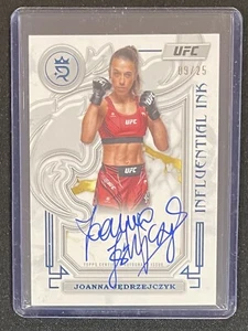 2024 Topps UFC Royalty Joanna Jedrzejczyk Tinta Influyente Azul En Tarjeta Automático/25! - Imagen 1 de 2