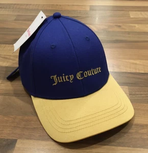 JUICY COUTURE Women Blue & Gold Tone Baseball Cap one size 🧢 New BNWT - Picture 1 of 5