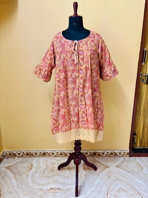 vestidos de algodón para mujer estampado de verano y hermoso artículo de regalo Foto 1 de 4