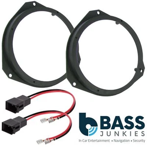 Vauxhall Astra H 2004-2010 17cm Front Door Car Speaker Fitting Adaptors & Wires - Picture 1 of 1