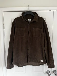 Men’s Quicksilver Brown Bogroy Long Sleeve Button Up Shirt XL - Picture 1 of 6