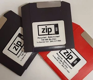 100 MB Zip Disks. Flat rate $4.95 shipping no matter how many you buy! - Afbeelding 1 van 1