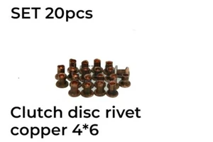 Clutch disc rivet copper 4*6 SET 20pcs Laika Riva  2101-1601295 - Imagen 1 de 1