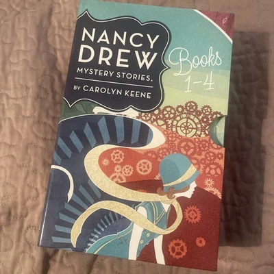 Nancy Drew Mystery Stories Books 1-4 Lot with Slipcase - Box Set gently used Foto 1 de 4
