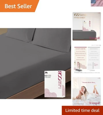 OEKO-TEX Certified California King Fitted Sheet - Soft 800 TC Egyptian Cotton Foto 1 de 4