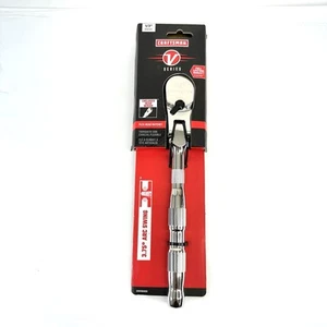 Craftsman 1/2" Drive Flex Head Chrome 10" Ratchet CMMT86332V, V Series, NEW - Picture 1 of 8