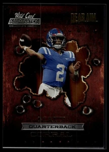 2021 Wild Card Alumination NIL Dead Aim Gold/Red - Matt Corral #ANDA-18 Ole Miss - Picture 1 of 2