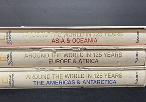 Complete 3 Volume Set - National Geographic Around The World In 125 Years Tachen - Picture 1 of 24