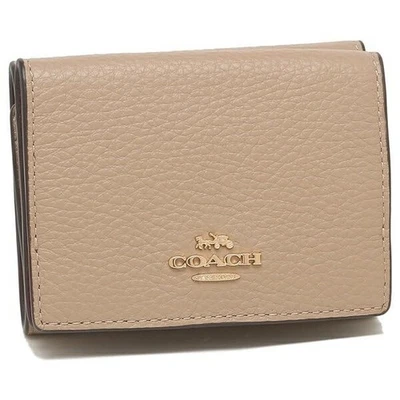 [Coach] Outlet Tri-fold Wallet Mini Wallet Beige Women's 88666 IMTAU [Parallel - Image 1 of 4