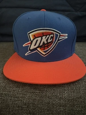 OKC Thunder Mitchell & Ness Fitted Hat 1/2 3M Reflective Oklahoma City NBA - Image 1 of 3