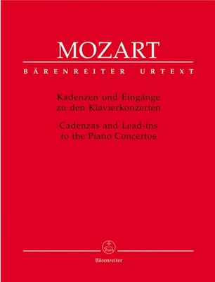 Mozart, Cadenzas and Lead-Ins to the Piano Concertos, Piano Score - Image 1 of 3