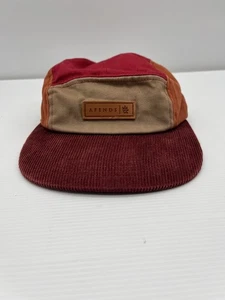 Mens Hat AFENDS 5 Panel Cap Corduroy Adjustable Strap 100% Cotton - Picture 1 of 8